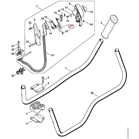 Throttle trigger 41341801500 ORIGINAL STIHL | NewgardenParts.com