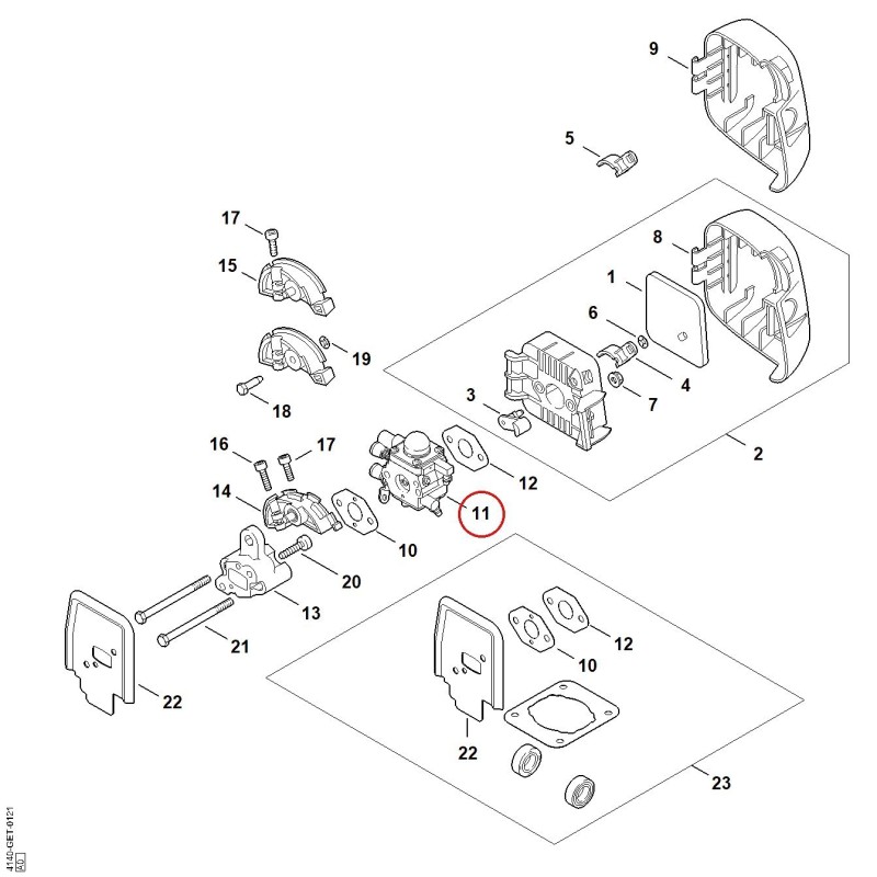 Vergaser 4140/34 41401200634 ORIGINAL STIHL