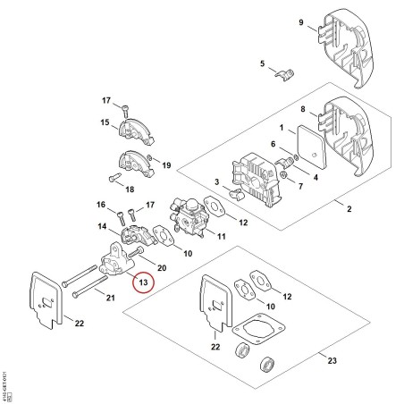 Bride intermédiaire 41401211602 ORIGINAL STIHL | NewgardenParts.com