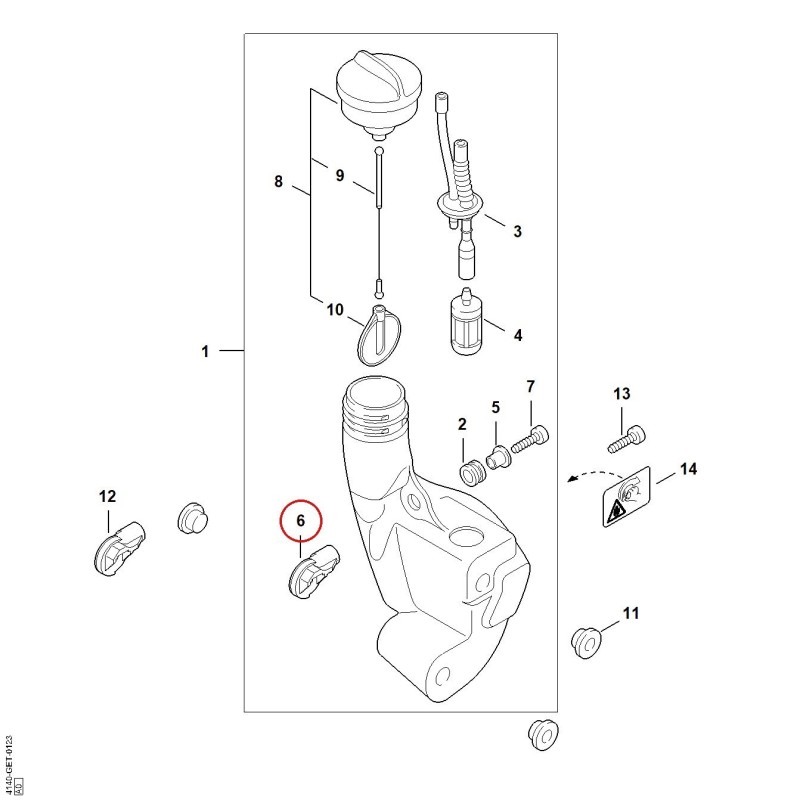 Supporto 41403532402 ORIGINALE STIHL