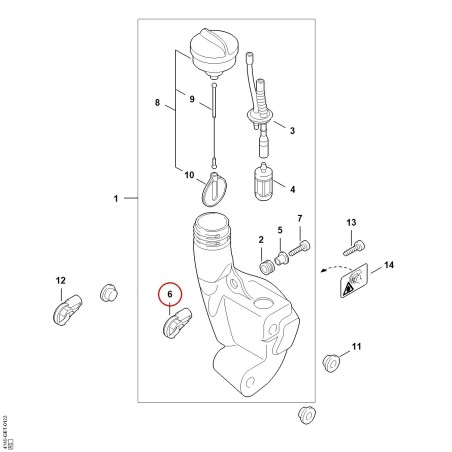Halter 41403532402 ORIGINAL STIHL | NewgardenParts.com
