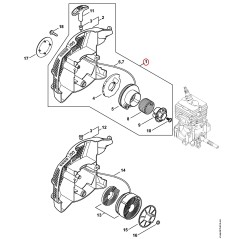 Mecanismo de arranque 41441904013 ORIGINAL STIHL