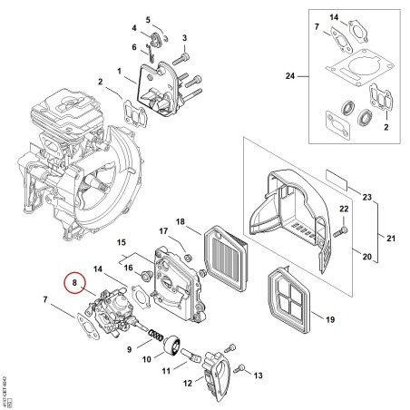 Carburetor 4147/53 41471200653 ORIGINAL STIHL | NewgardenParts.com