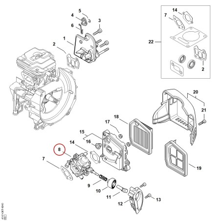 Vergaser 4147/54 41471200654 ORIGINAL STIHL | NewgardenParts.com