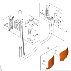 Poignée de commande 41477901325 ORIGINAL STIHL | NewgardenParts.com