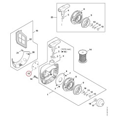 Model plate FS 461 C 41479671539 ORIGINAL STIHL | NewgardenParts.com