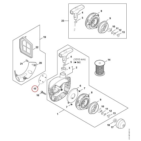 Model plate FS 461 C 41479671539 ORIGINAL STIHL | NewgardenParts.com