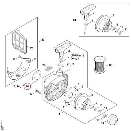 Plaque matricule FS 260 R 41479671548 ORIGINAL STIHL | NewgardenParts.com