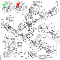 Muffler 41491400609 ORIGINAL STIHL | NewgardenParts.com