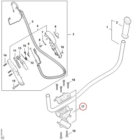 Griffrohrhalter 41517903206 ORIGINAL STIHL | NewgardenParts.com