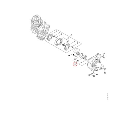 Lüftergehäuse 41800801812 ORIGINAL STIHL | NewgardenParts.com