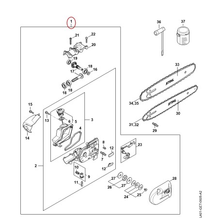 Riduttore 41826400148 ORIGINALE STIHL | NewgardenParts.com