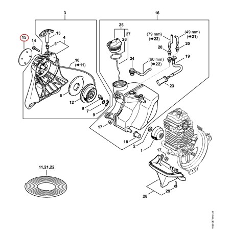 Model plate HT 133 41829671507 ORIGINAL STIHL | NewgardenParts.com
