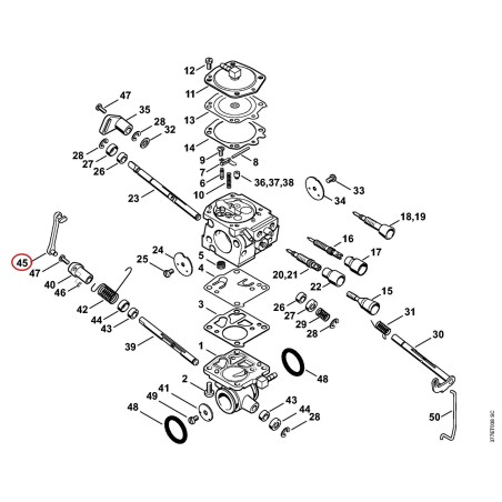 Albero di comando 42241242101 ORIGINALE STIHL | NewgardenParts.com