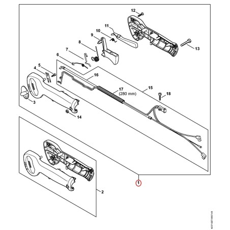 Control handle 42377901304 ORIGINAL STIHL | NewgardenParts.com
