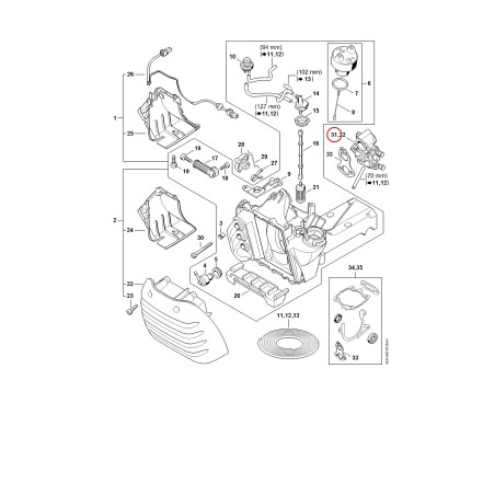 Vergaser 4238/05 42381200607 ORIGINAL STIHL | NewgardenParts.com