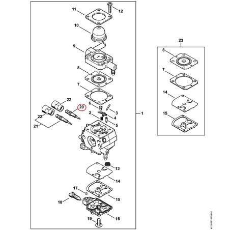 Hauptstellschraube 42411226702 ORIGINAL STIHL | NewgardenParts.com