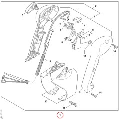 Poignée de commande avec câble de 42417904904 ORIGINAL STIHL | NewgardenParts.com