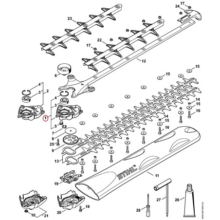 Carcasa de la caja reductora 42426400504 ORIGINAL STIHL | NewgardenParts.com