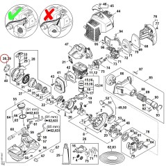 Model plate HL 92 C 42439671501 ORIGINAL STIHL | NewgardenParts.com