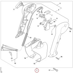 Poignée de commande avec câble de 42447904906 ORIGINAL STIHL | NewgardenParts.com