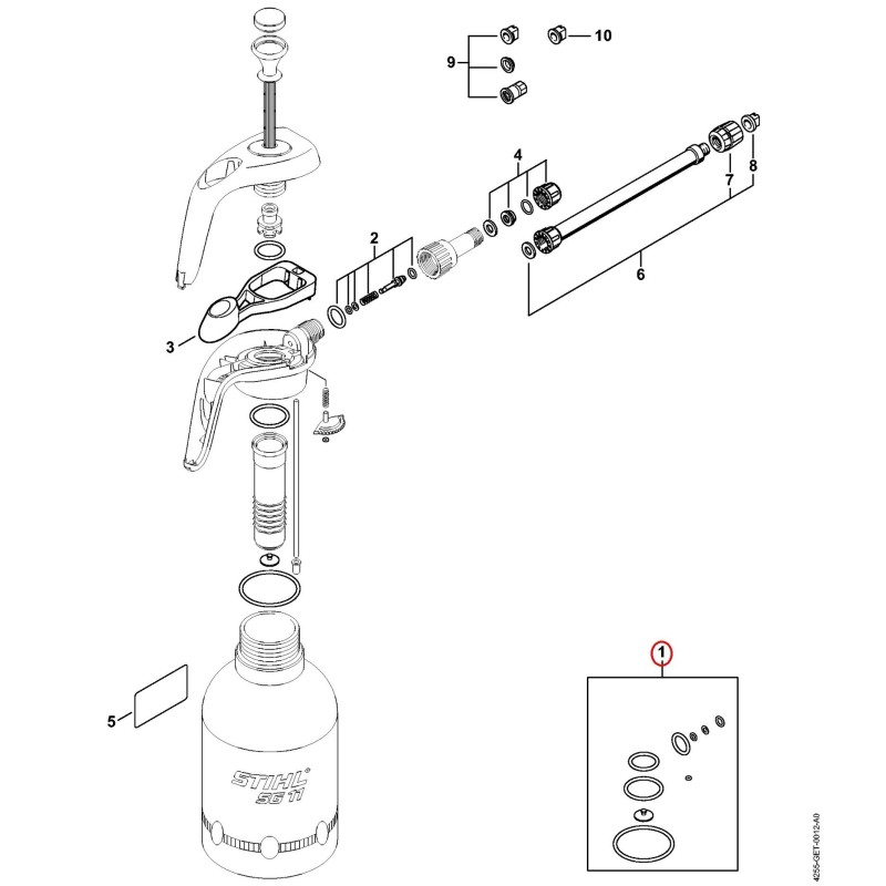 Jeu de joints 42550071601 ORIGINAL STIHL