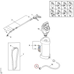 Union nut 42557083107 ORIGINAL STIHL | NewgardenParts.com