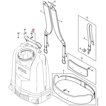 Poignée 42557901900 ORIGINAL STIHL | NewgardenParts.com
