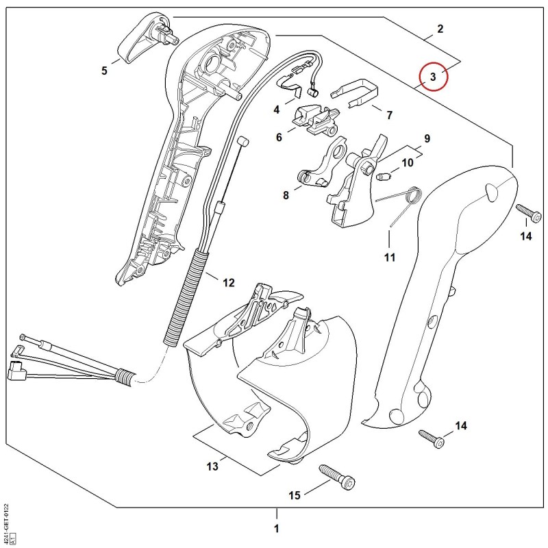 Poignée 42827900303 ORIGINAL STIHL