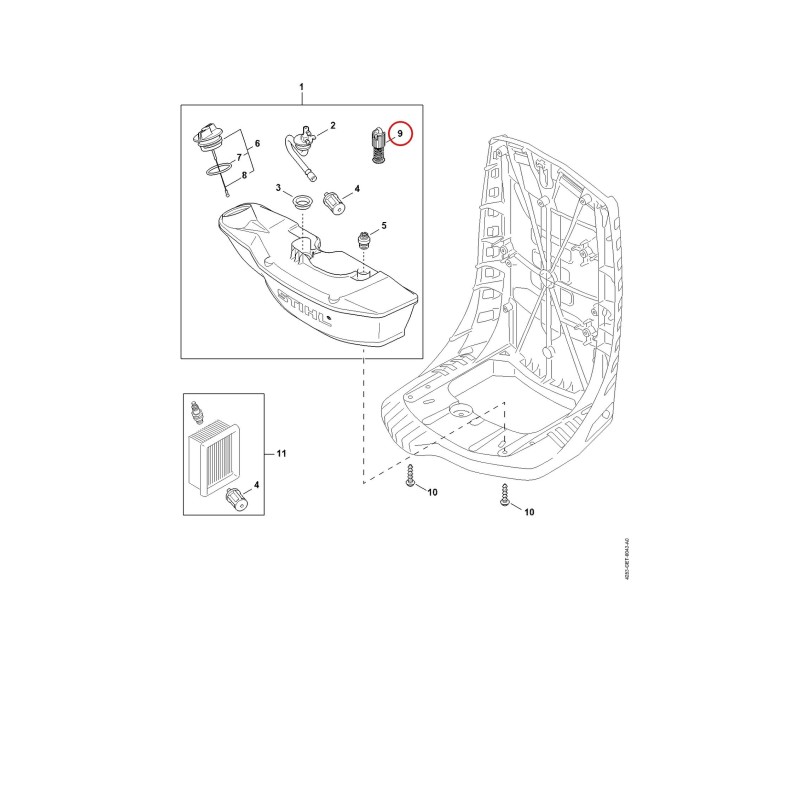AV-Feder 42837908300 ORIGINAL STIHL