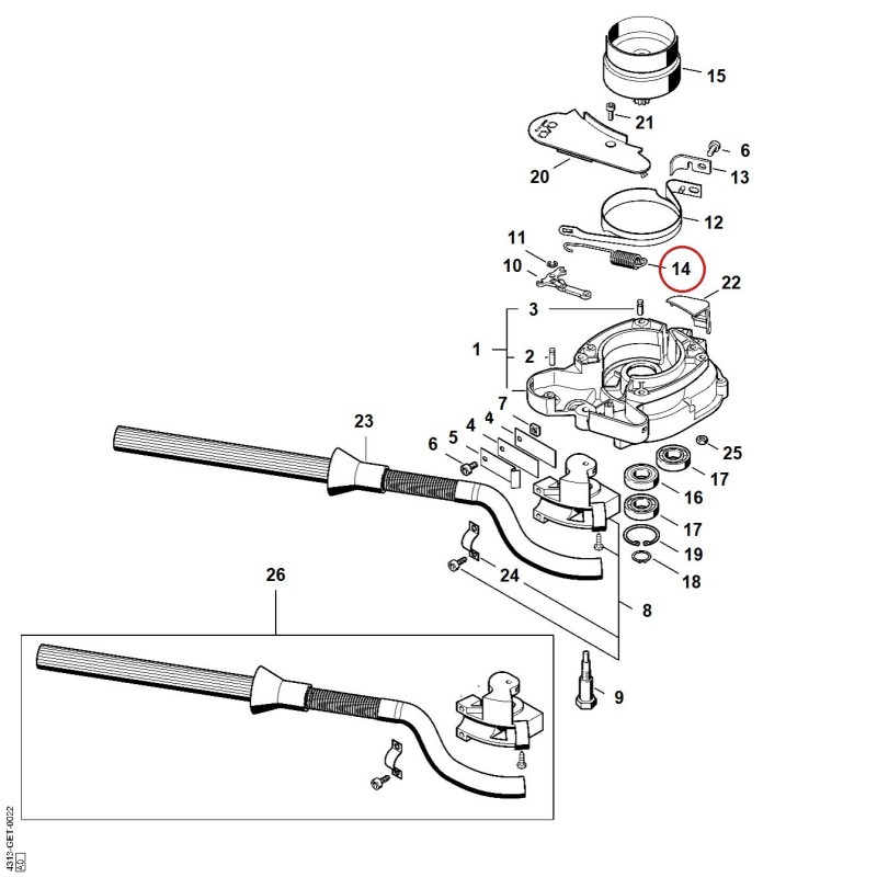 Zugfeder 43131627900 ORIGINAL STIHL