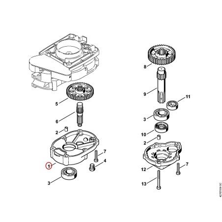 Scatola riduttore 43136410301 ORIGINALE STIHL | NewgardenParts.com