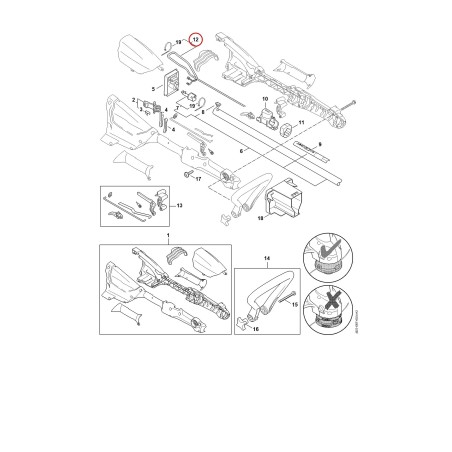 Fascio di cavi 45224403003 ORIGINALE STIHL | NewgardenParts.com