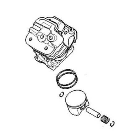 Zylinder mit Kolbendurchmesser 54 mm Modelle MS500i ORIGINAL STIHL 1147-020-1200 | NewgardenParts.com