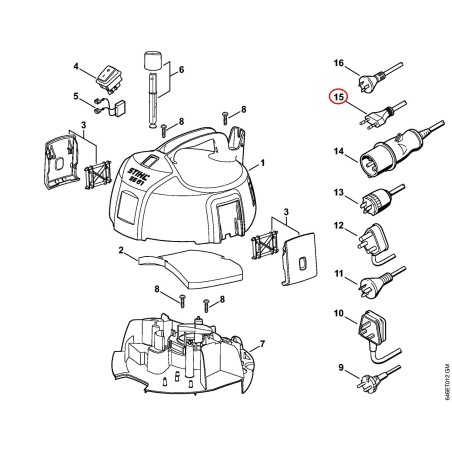 Anschlussleitung CH 47744402005 ORIGINAL STIHL | NewgardenParts.com