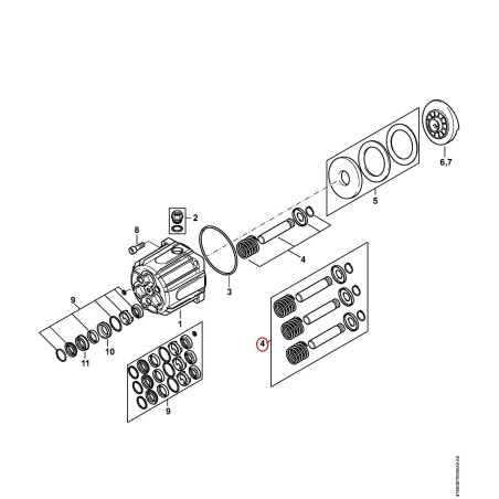 Serie pistoni 47887607001 ORIGINALE STIHL | NewgardenParts.com