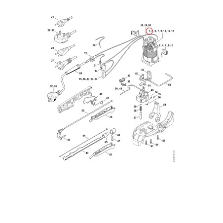 Electric motor 230 V/50 Hz 48126000254 ORIGINAL STIHL | NewgardenParts.com