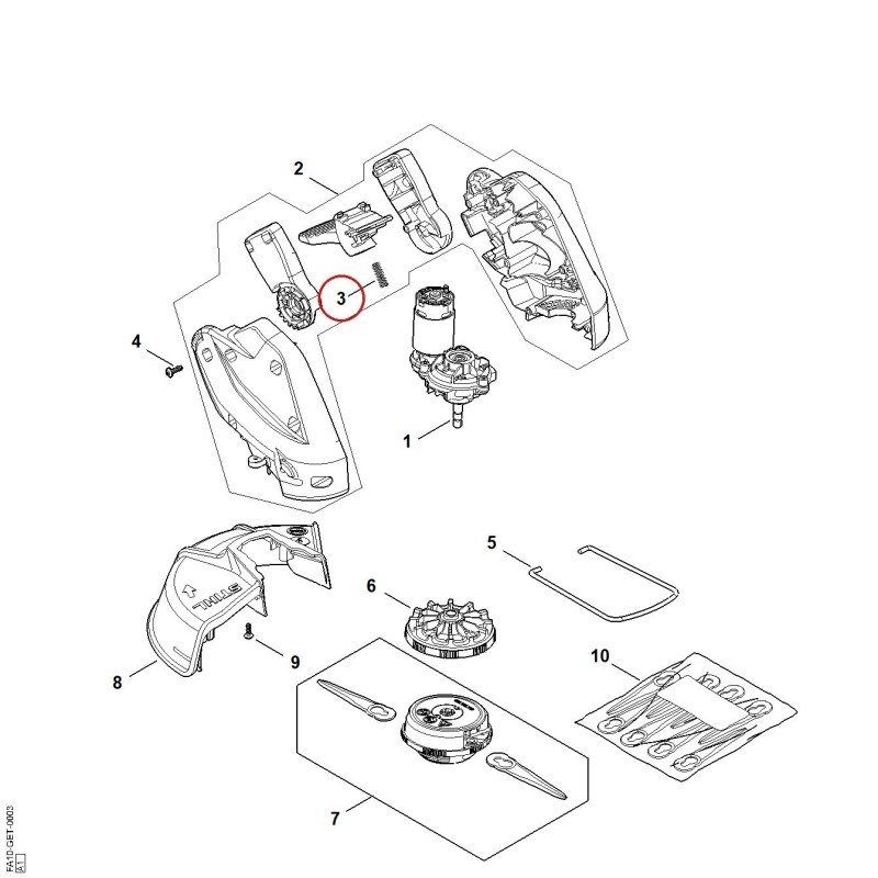 Molla di pressione 48169972000 ORIGINALE STIHL Molla di pressione 48169972000 ORIGINALE STIHL