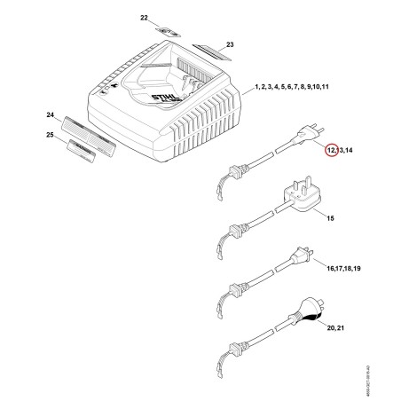 Cable de conexión 48504402034 ORIGINAL STIHL | NewgardenParts.com