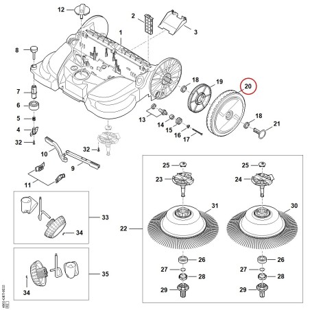 Roue 48607307506 ORIGINAL STIHL | NewgardenParts.com