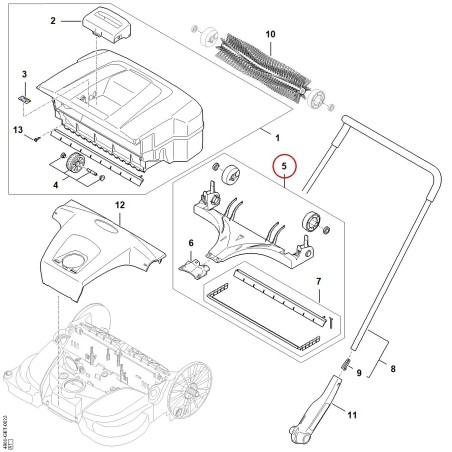 Plaque de balayage 48607309903 ORIGINAL STIHL | NewgardenParts.com