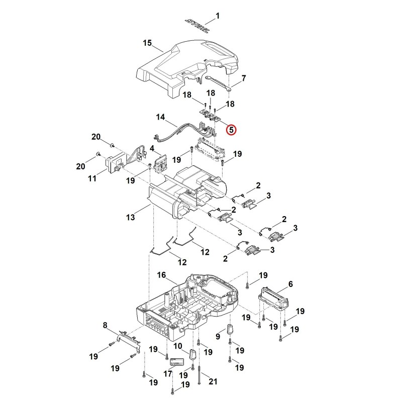 Contact plate 48714317401 ORIGINAL STIHL
