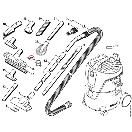 Soporte Ø 36 mm 49015011403 ORIGINAL STIHL | NewgardenParts.com