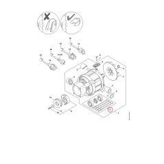 Juego rodamiento de bolas 49500071009 ORIGINAL STIHL | NewgardenParts.com