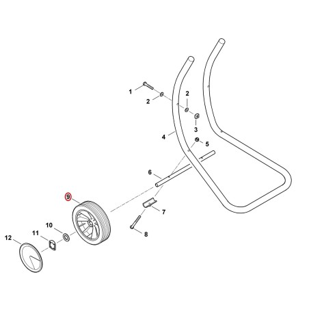 Wheel 200 60087000400 ORIGINAL STIHL | NewgardenParts.com