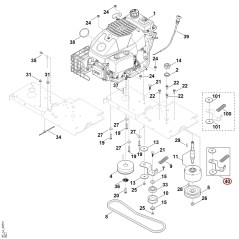Satz Riemenspanner 60120071094 ORIGINAL STIHL | NewgardenParts.com