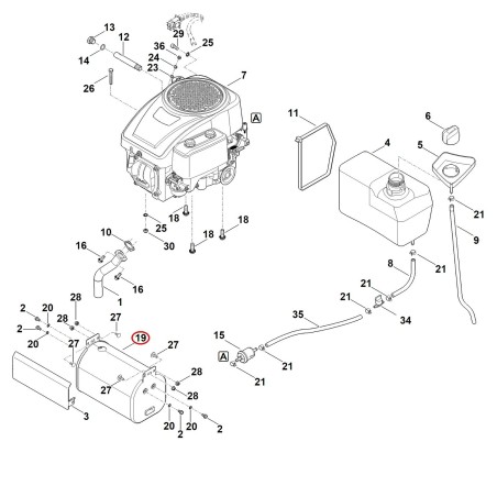 Muffler 61701400650 ORIGINAL STIHL | NewgardenParts.com