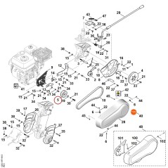Polea de correa trapezoidal 62507111205 ORIGINAL STIHL | NewgardenParts.com