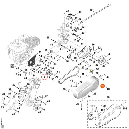 Puleggia per cinghia trapezoidale 62507111205 ORIGINALE STIHL | NewgardenParts.com