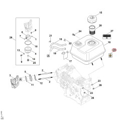 Autocollant 62509674415 ORIGINAL STIHL | NewgardenParts.com